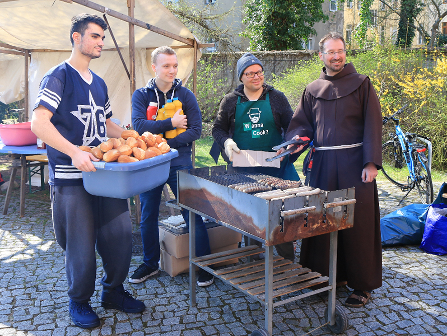 KSSF-Fest in der Suppenküche der Franziskaner